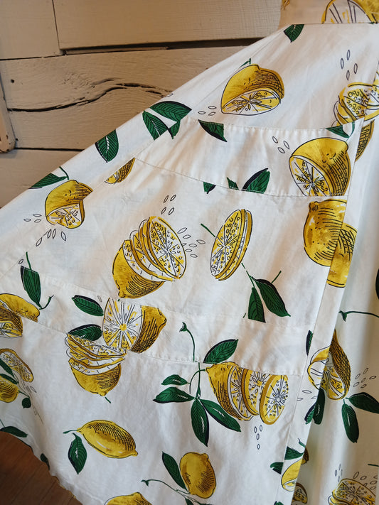 1950s Lemon Skirt with Pockets