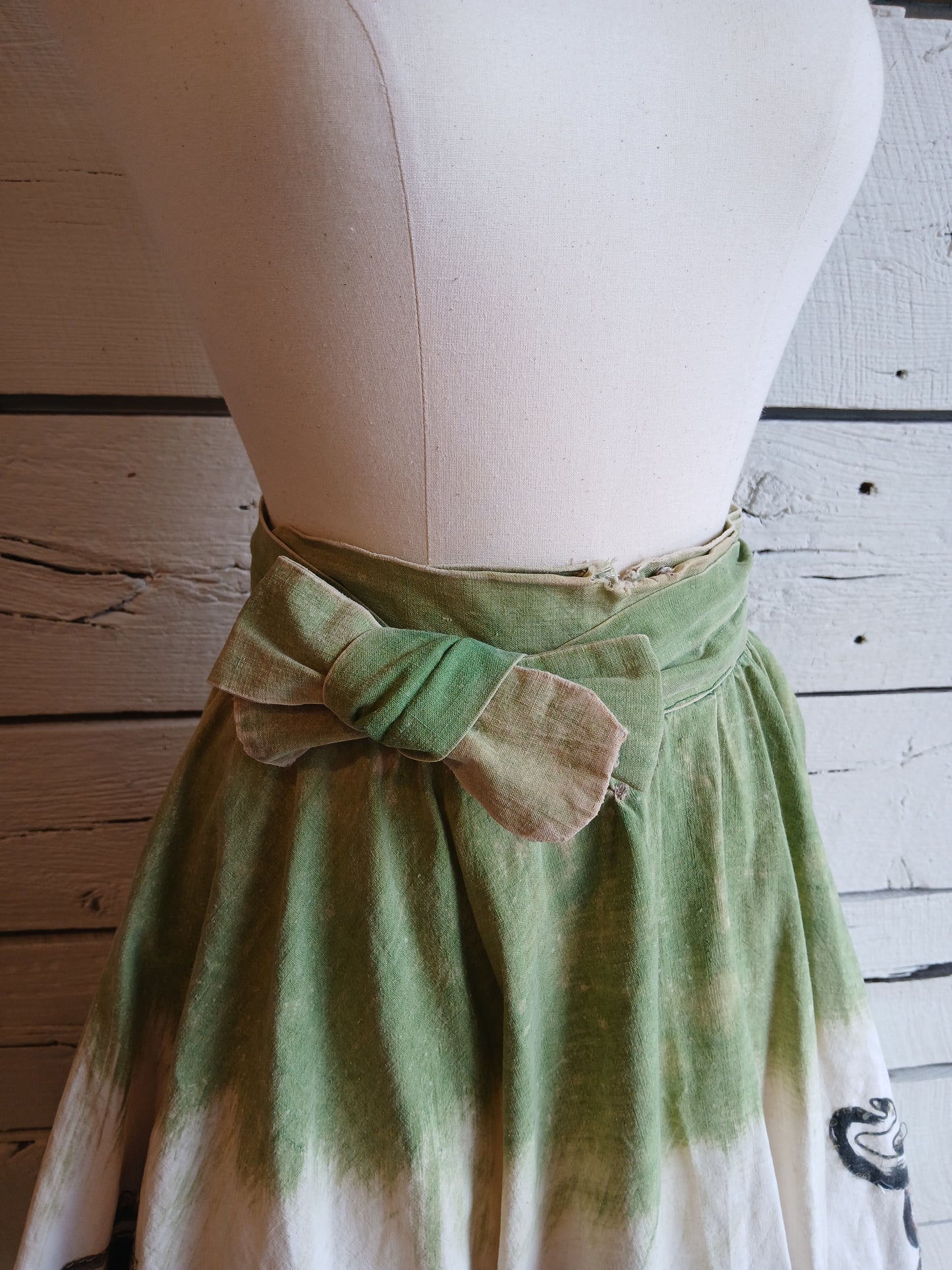 1950s Mexican Circle Skirt Two-Piece Set