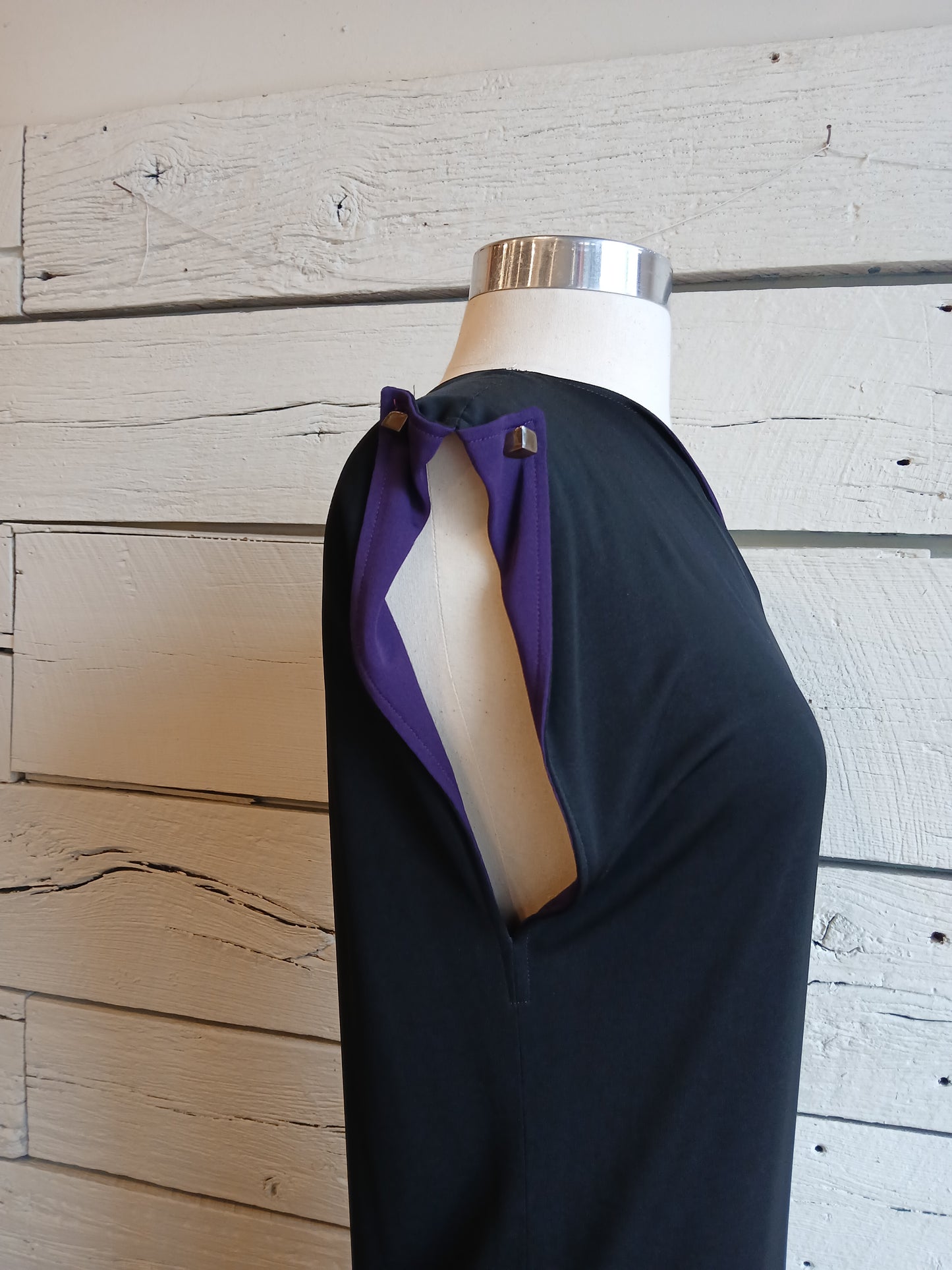 1980s Asymmetrical Jean Muir Cocktail Dress