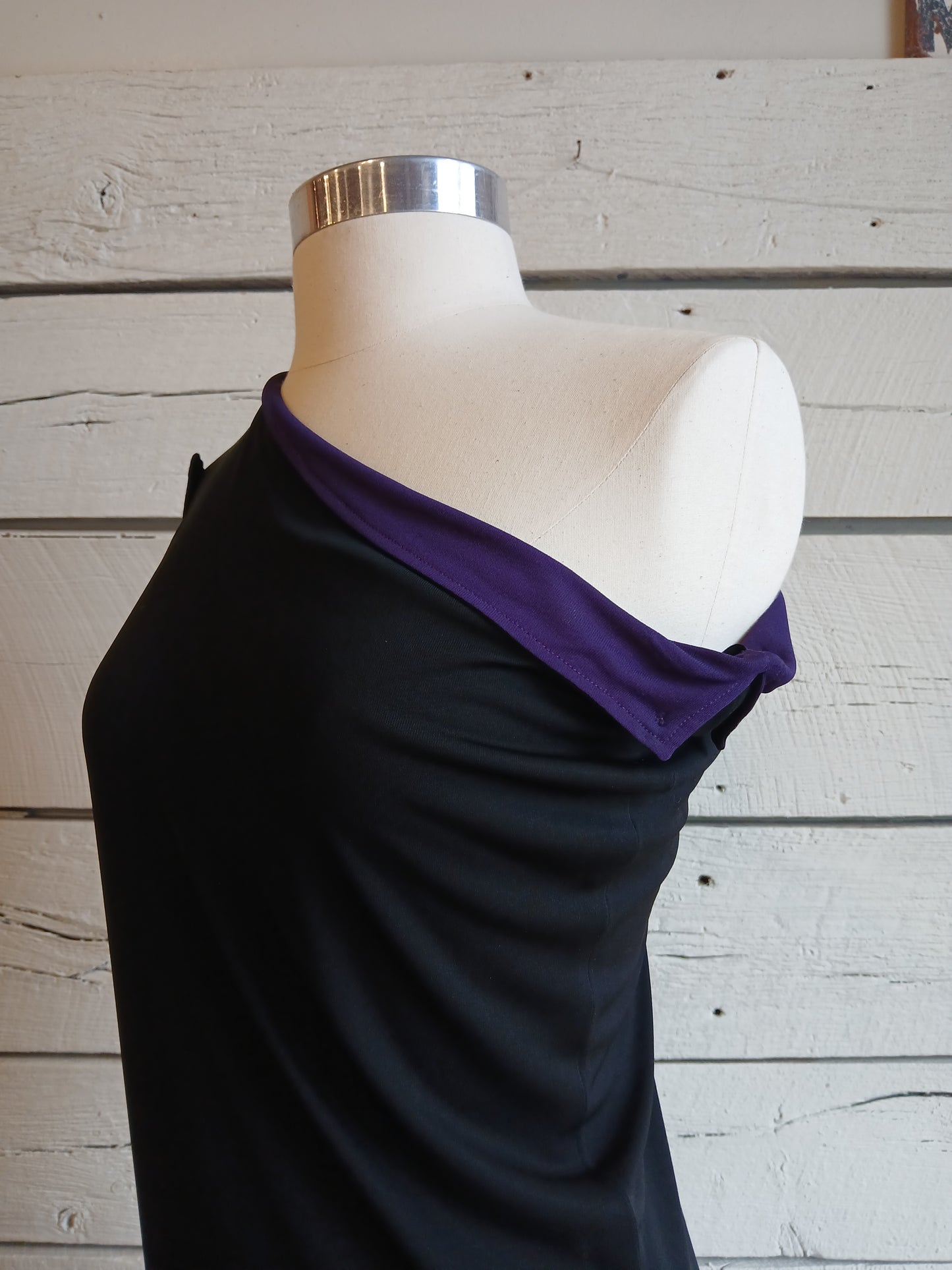 1980s Asymmetrical Jean Muir Cocktail Dress