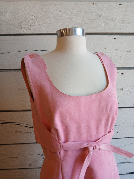 1970s Mollie Parnas Ultrasuede Dress