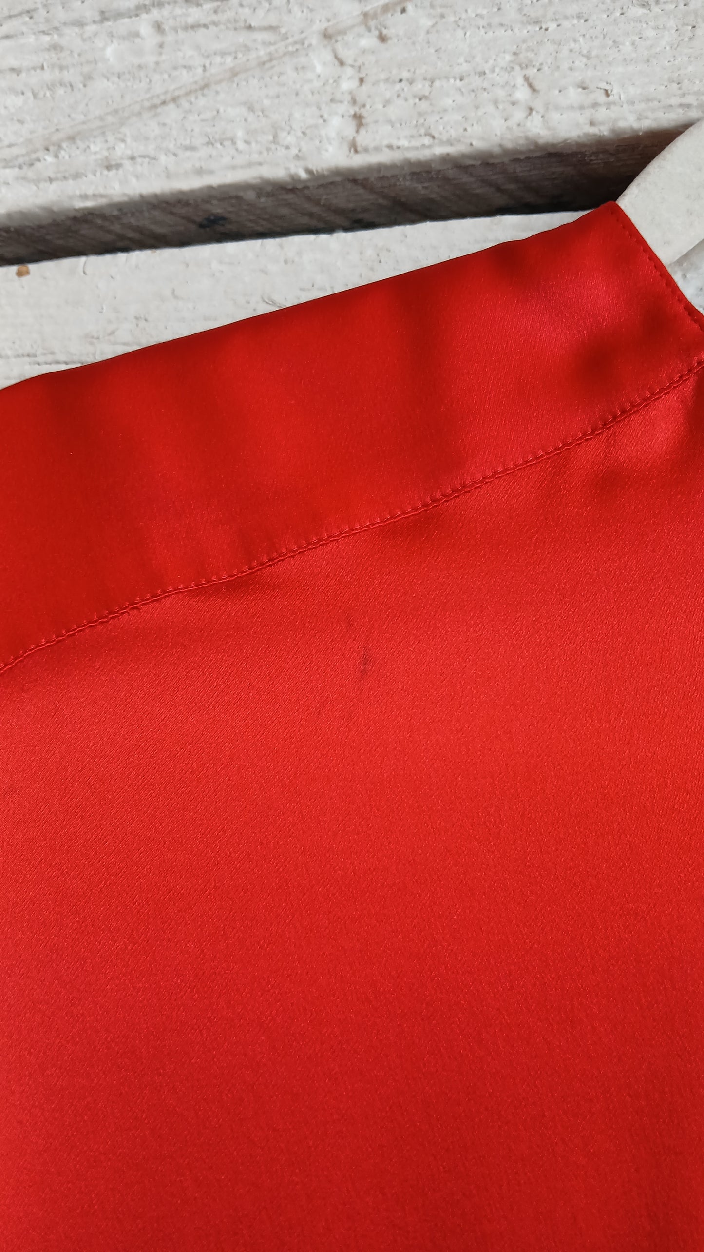 1980s Red Tie Escada Blouse