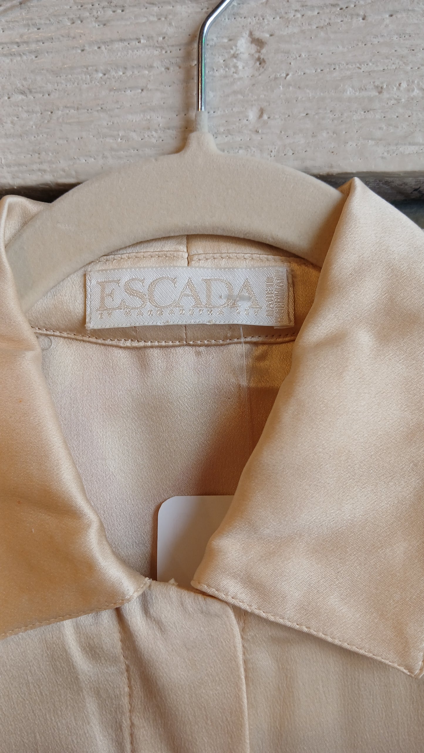 1980s Trompe L’oeil Tassle and Chain Escada Blouse