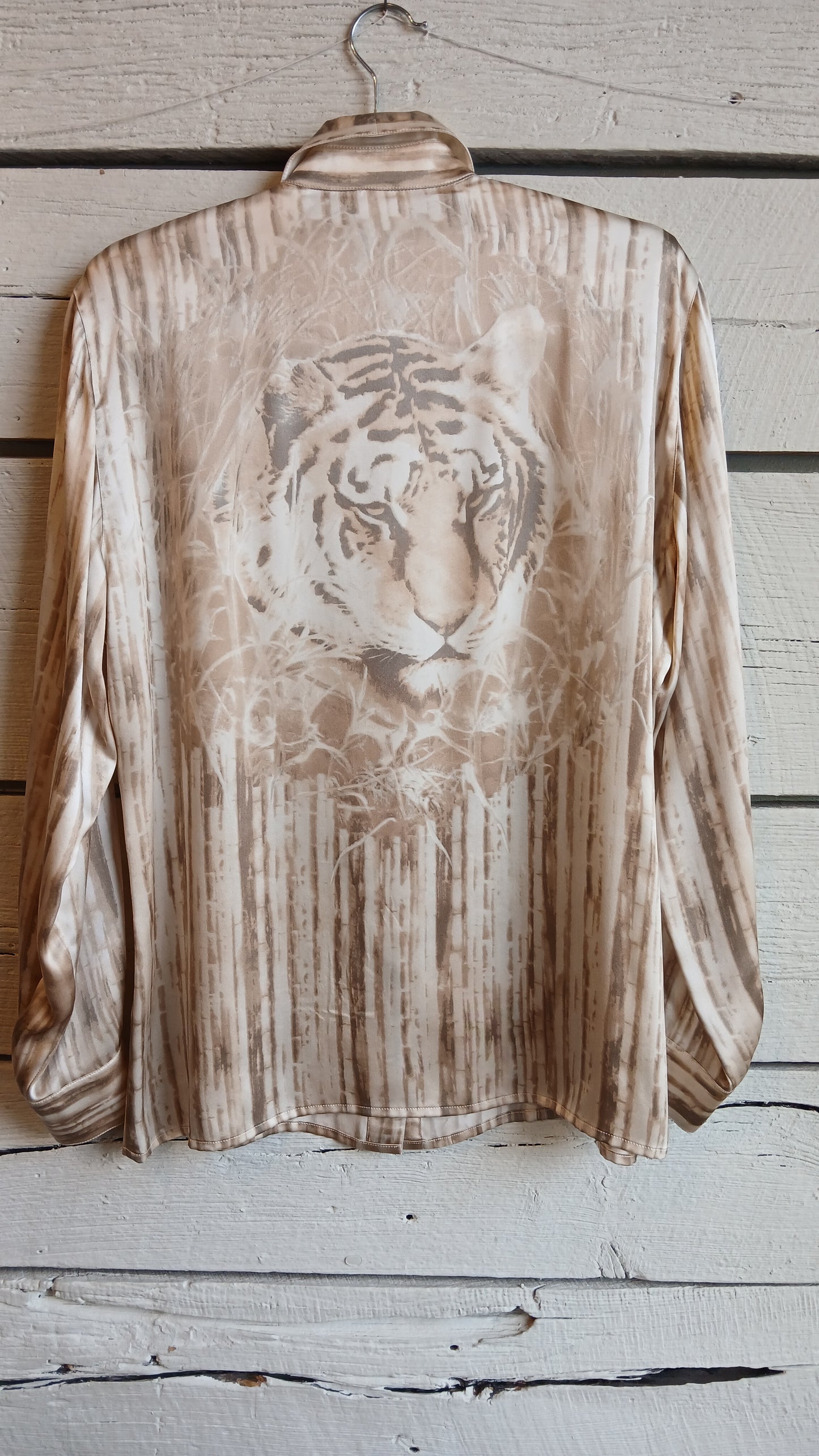 1990s Tiger Print Escada Blouse