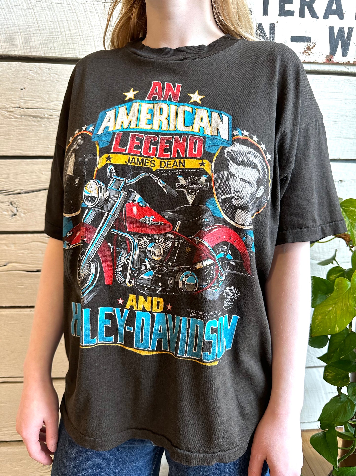 1987 James Dean Harley Davidson t-shirt