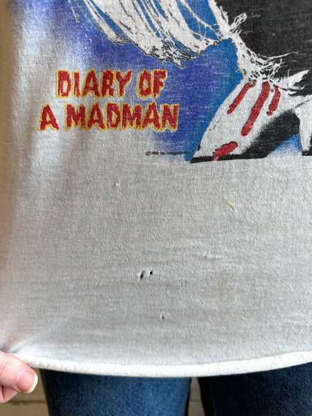 1981 Ozzy Ozbourne Diary of a Madman raglan