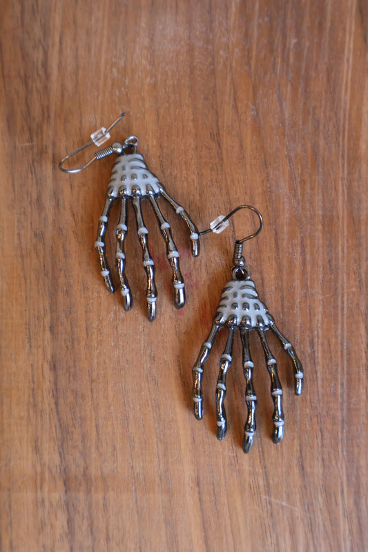 Skeleton Hand Earrings