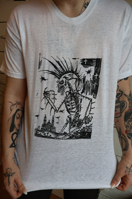 1980s Punk Skeleton tee