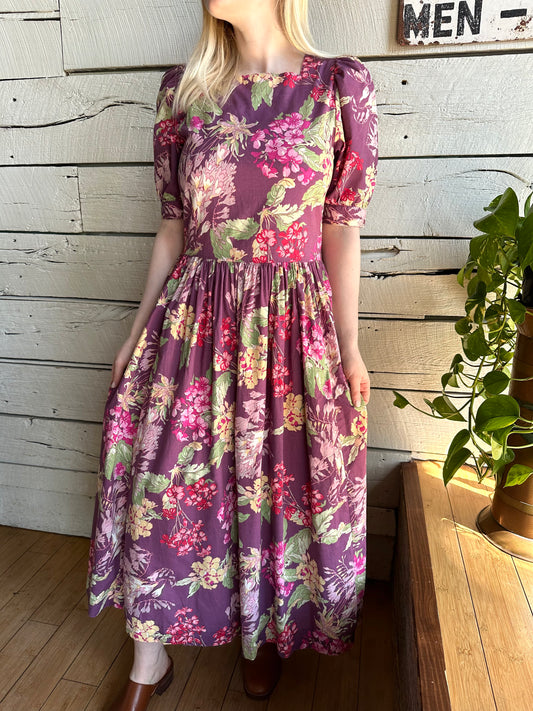1990s Laura Ashley floral dress