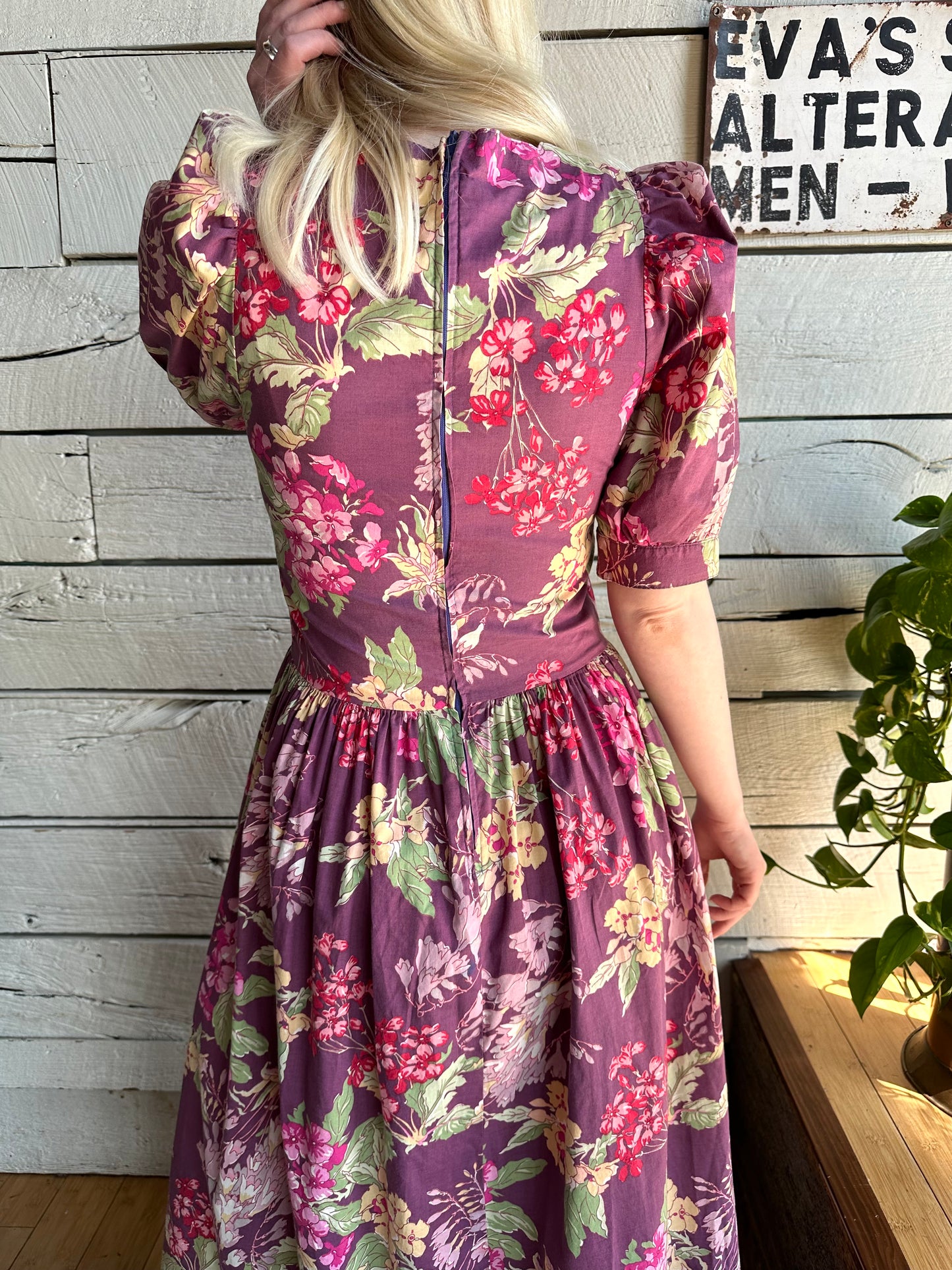 1990s Laura Ashley floral dress