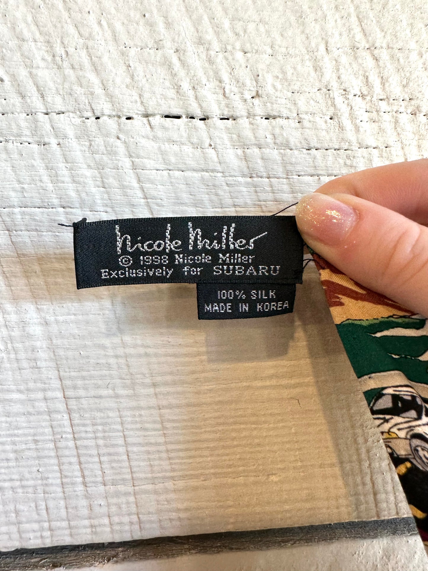1998 Nicole Miller for Subaru scarf