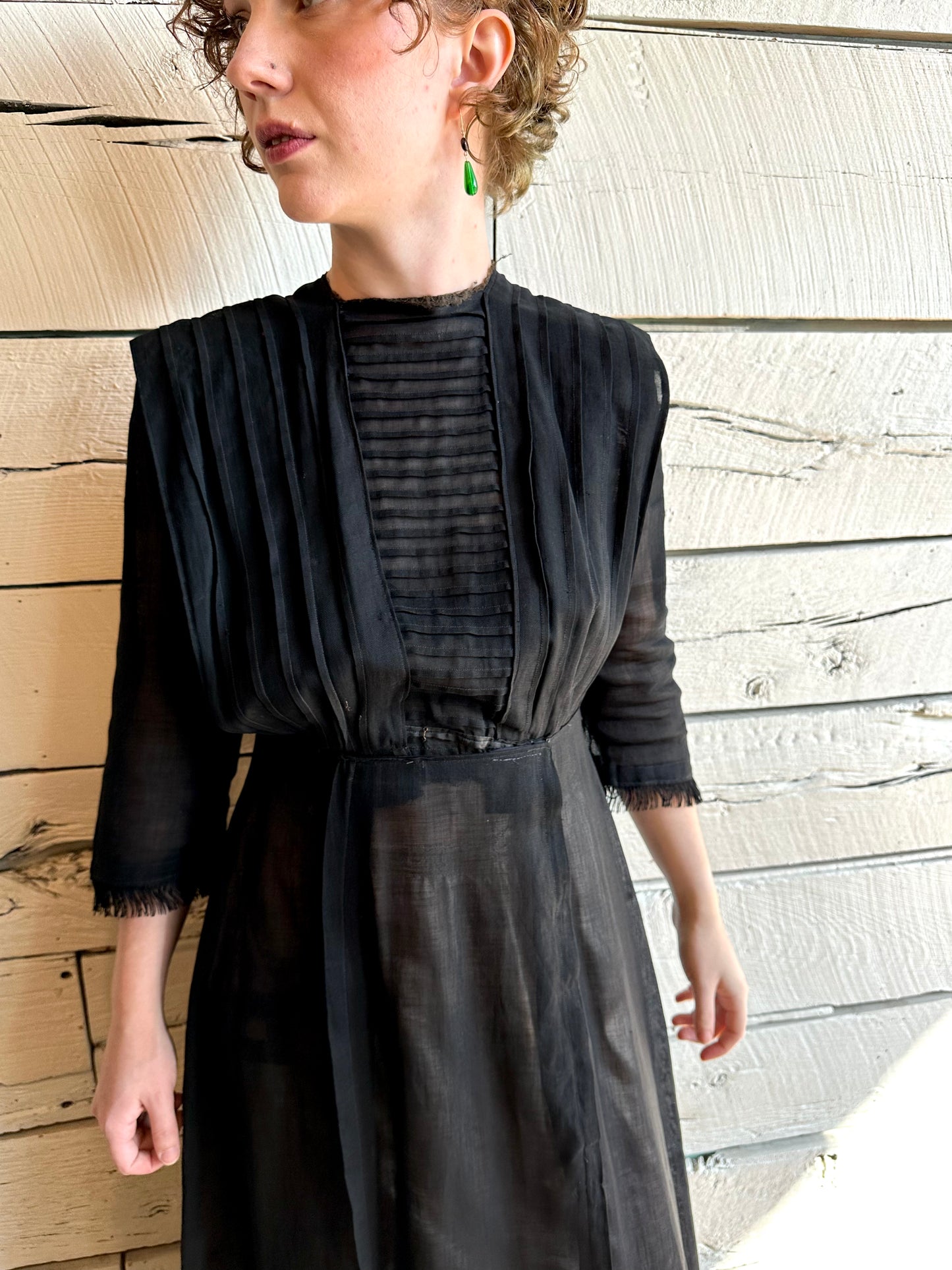 Antique Edwardian sheer day dress