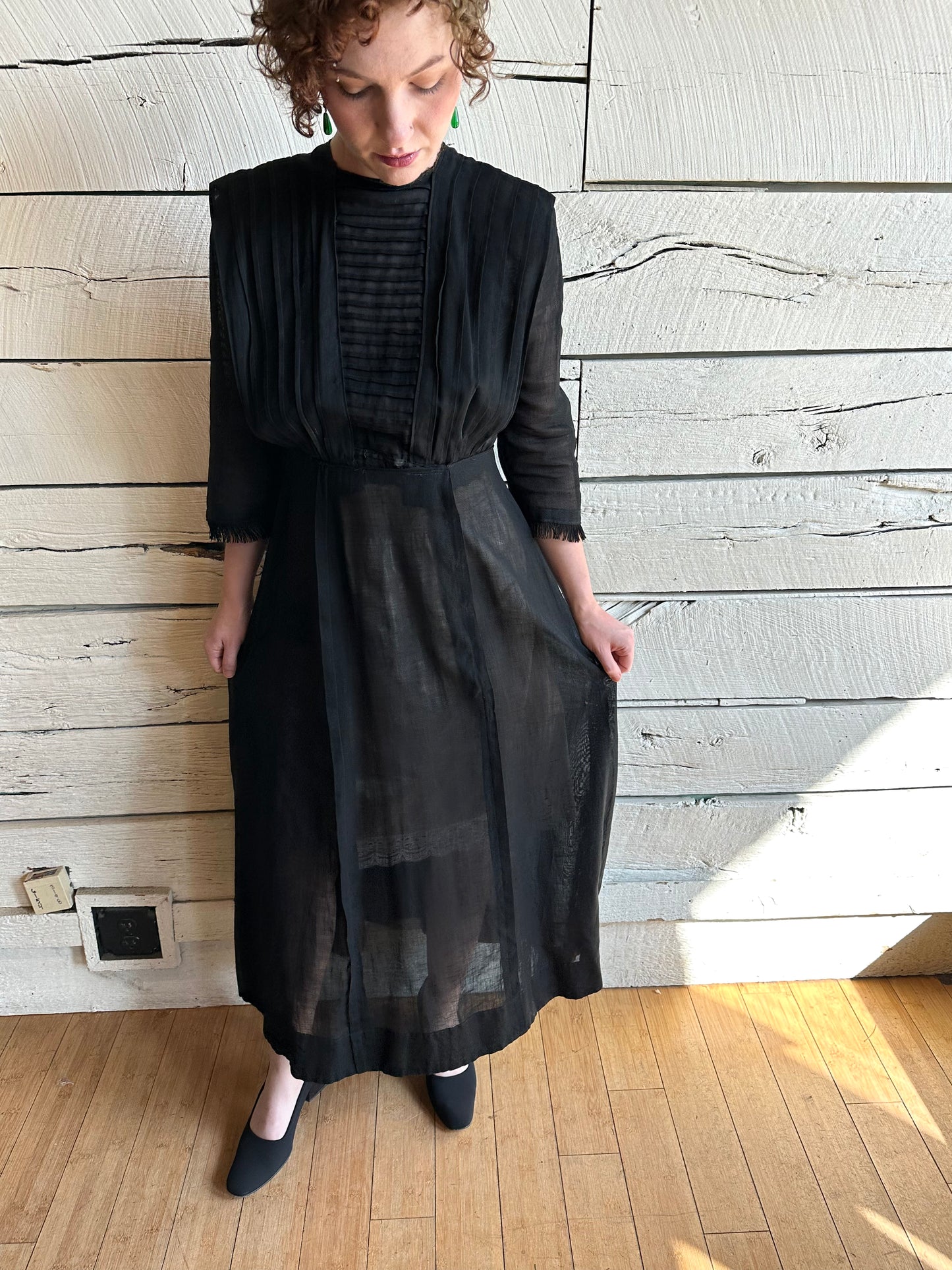 Antique Edwardian sheer day dress