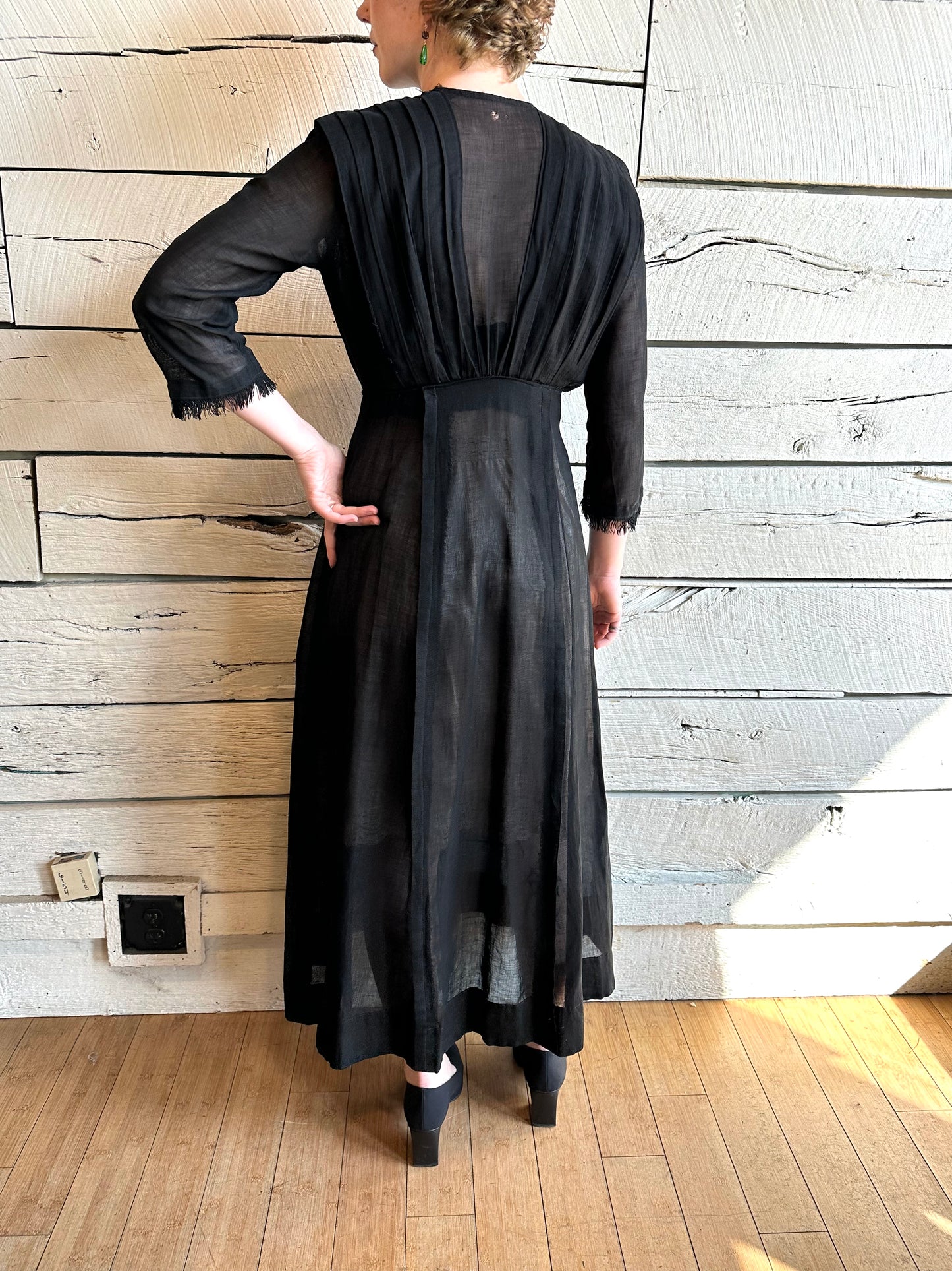 Antique Edwardian sheer day dress