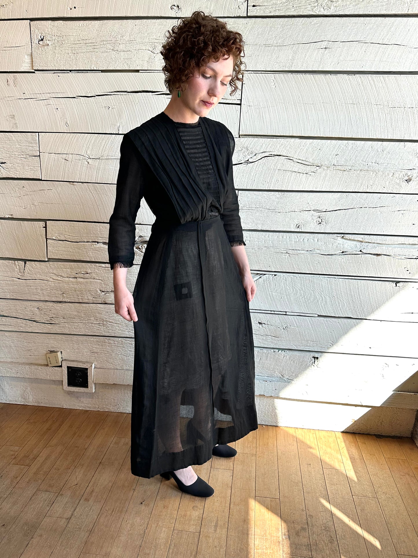 Antique Edwardian sheer day dress