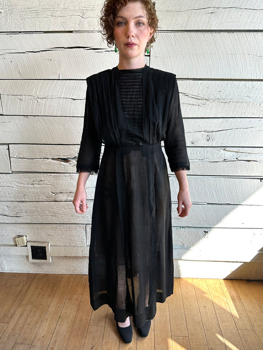 Antique Edwardian sheer day dress