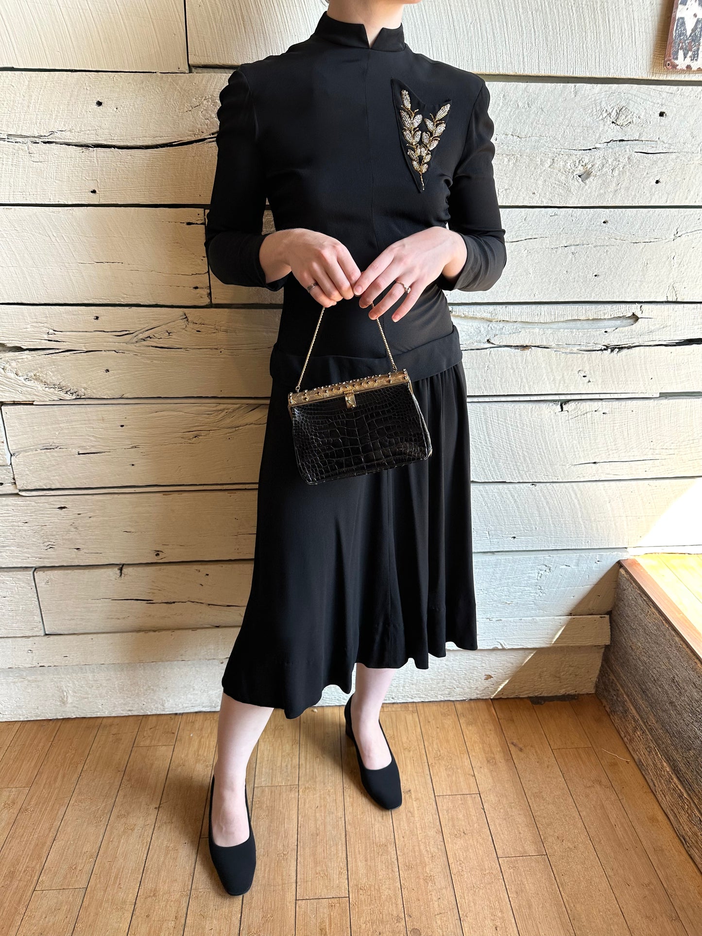 1950s/1960s alligator handbag