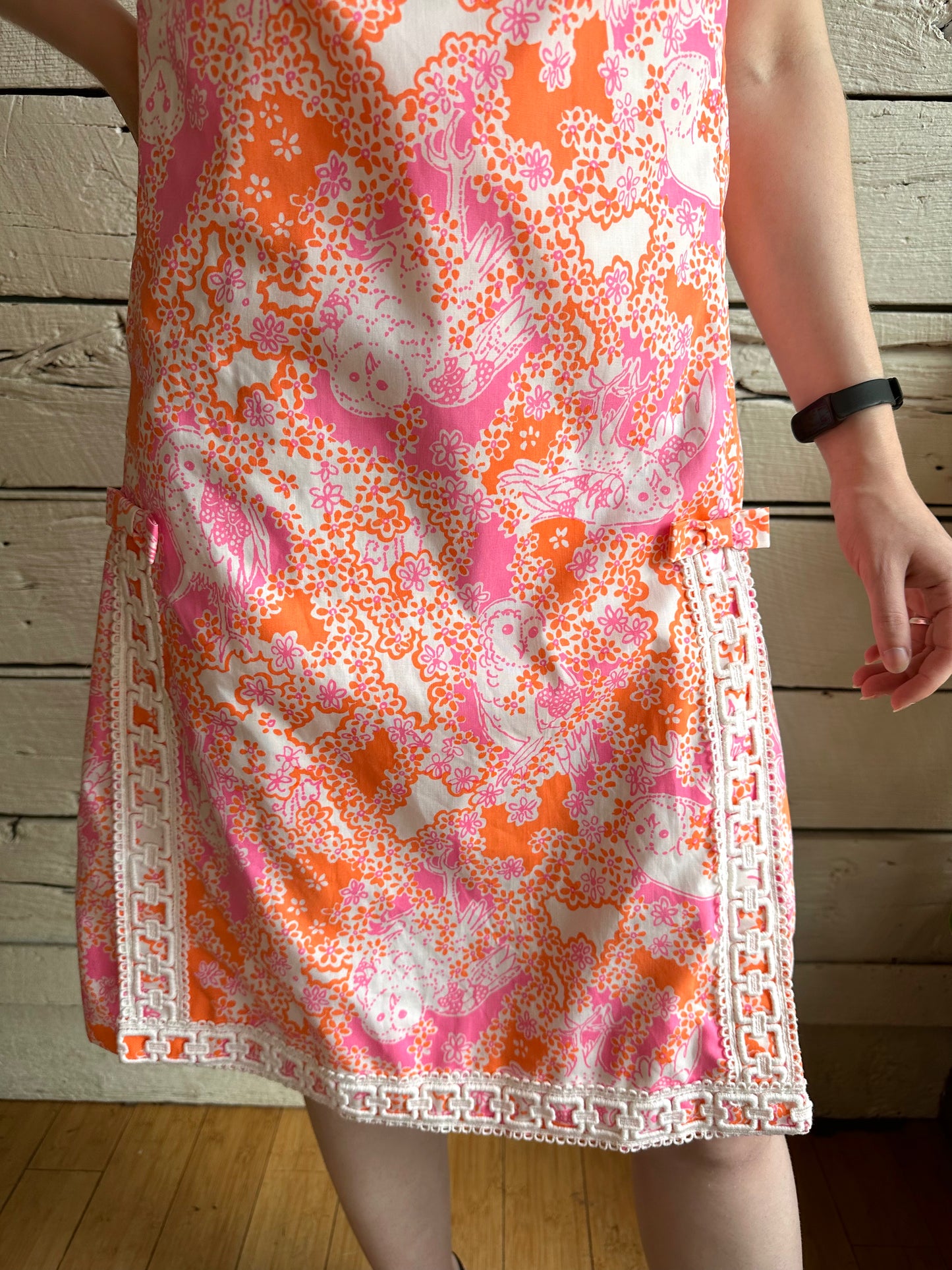 1960s Lilly Pulitzer owl print dress