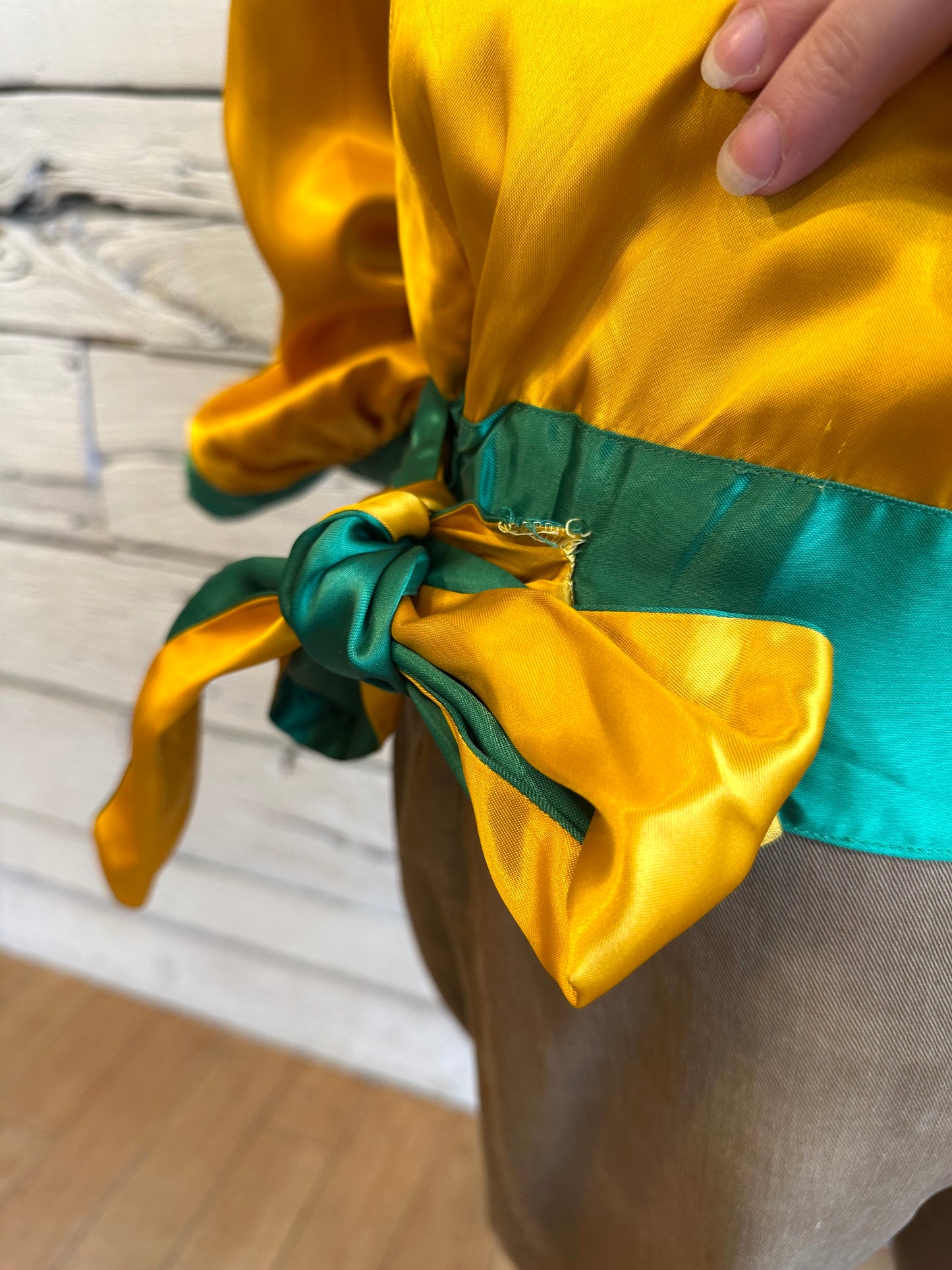 1940s satin bowling jacket