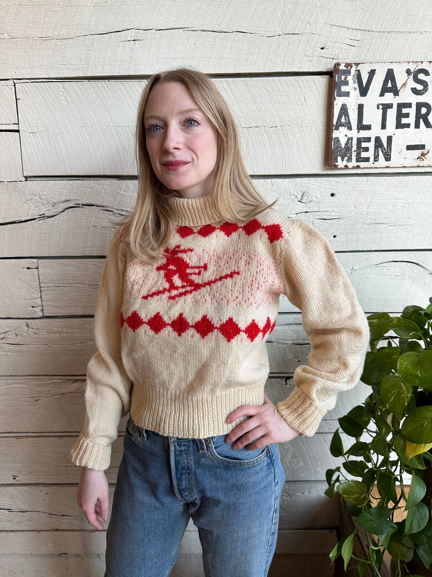 1950s/1960s wool ski sweater