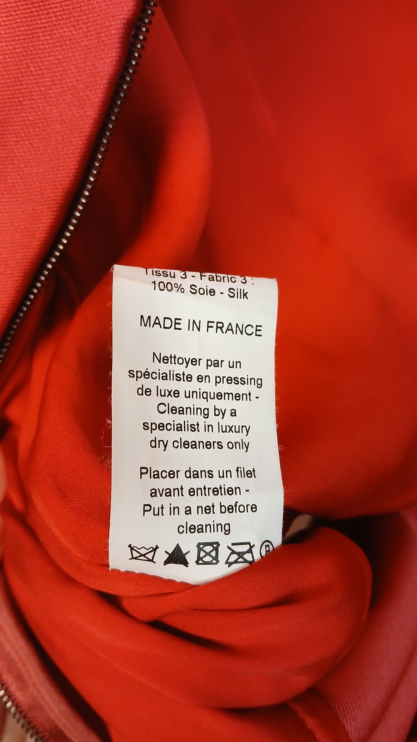2015 Red Silk Accent Lanvin Cocktail Dress