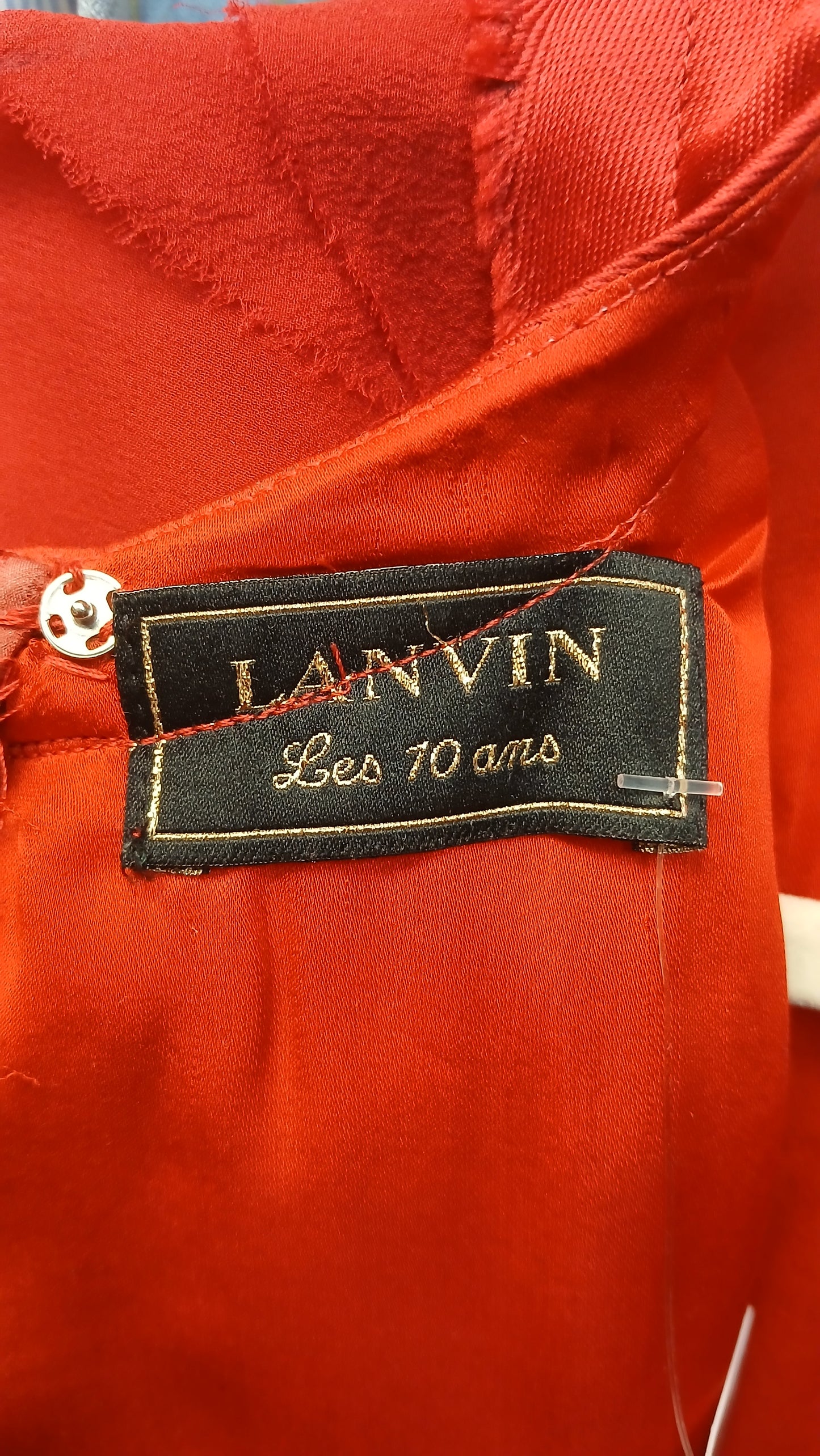 2015 Red Silk Accent Lanvin Cocktail Dress