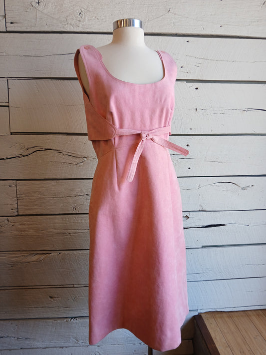 1970s Mollie Parnas Ultrasuede Dress