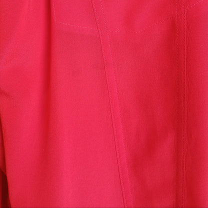 1980s Red and Pink Colorblock Escada Blouse