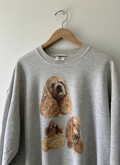 Cocker Spaniel Graphic Crew Neck
