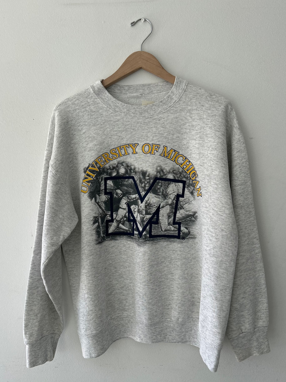 Vintage University of Michigan “M” Graphic Crewneck