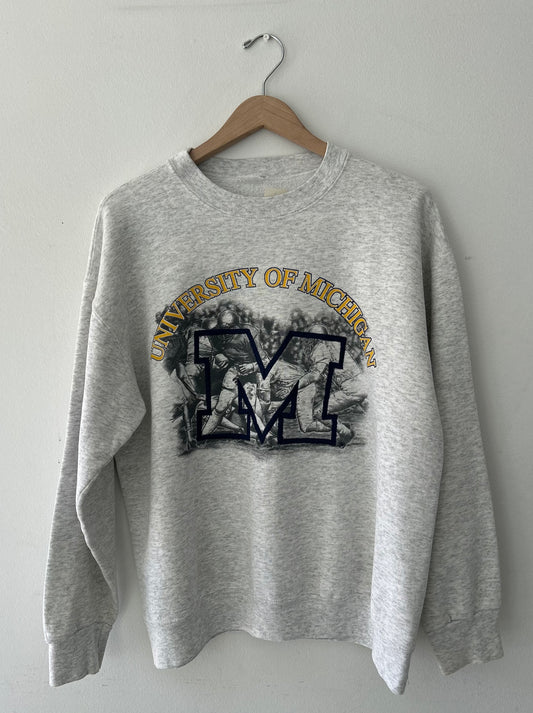 Vintage University of Michigan “M” Graphic Crewneck
