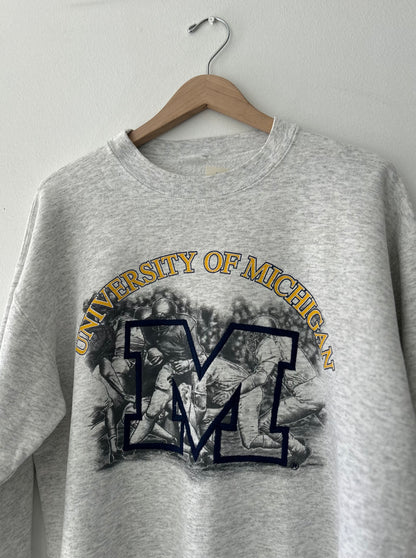 Vintage University of Michigan “M” Graphic Crewneck