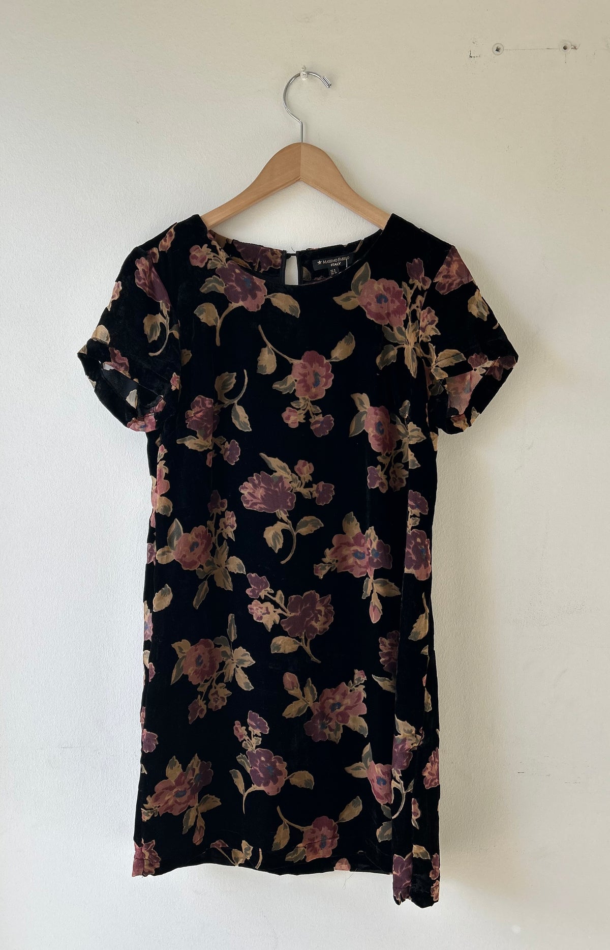 Massimo Fabbro Floral Velvet Dress