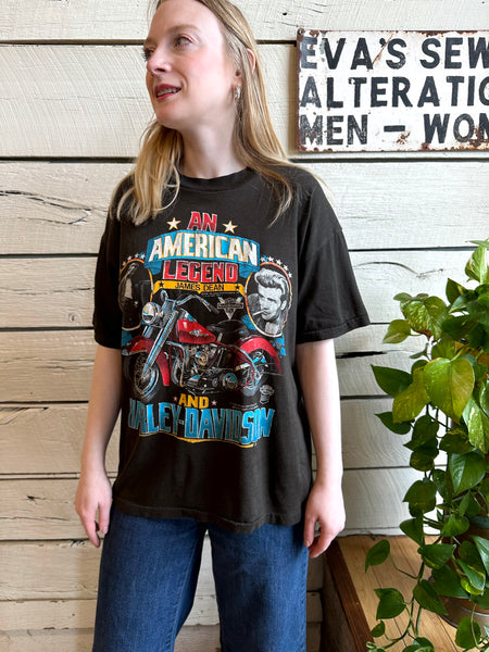 1987 James Dean Harley Davidson t-shirt