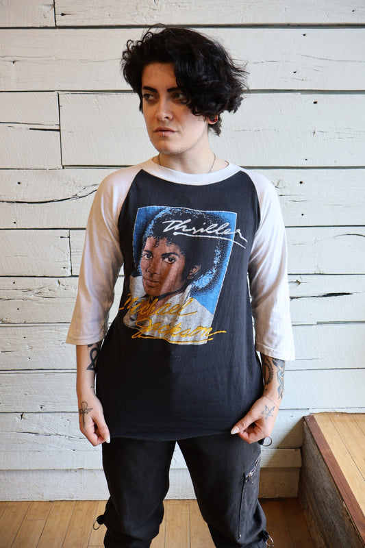 1980s Michael Jackson Thriller Baseball Tee
