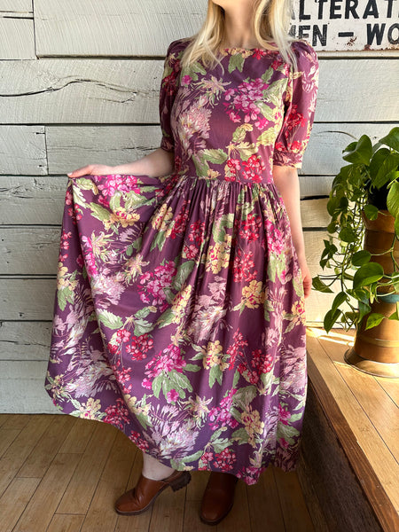 1990s Laura Ashley floral dress