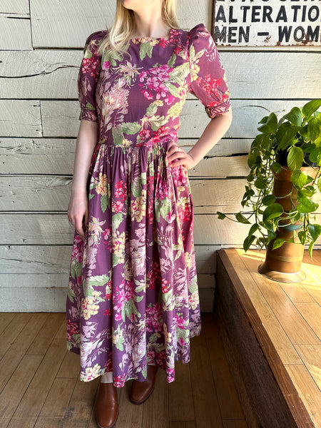 1990s Laura Ashley floral dress