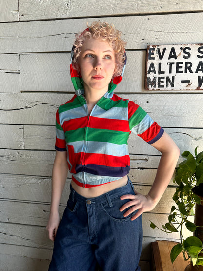 1960s/1970s striped cotton top