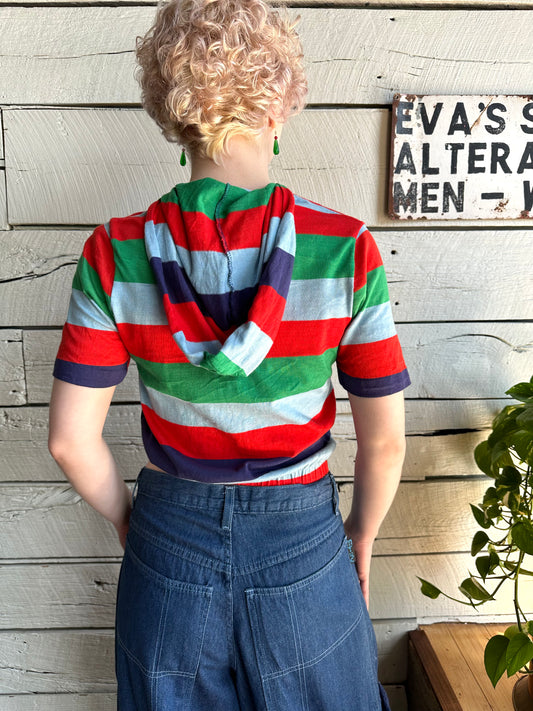 1960s/1970s striped cotton top
