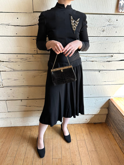 1950s/1960s alligator handbag