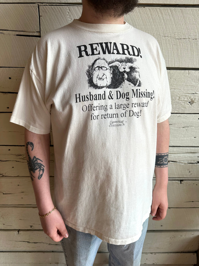 1990s reward for dog t-shirt