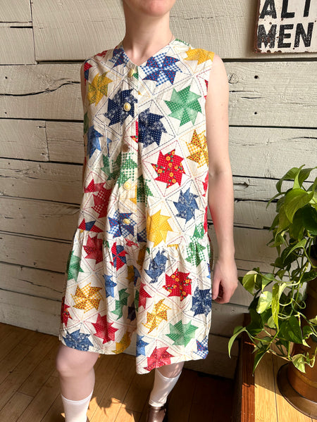 1960s handmade pinwheel romper