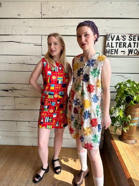 1960s handmade pinwheel romper