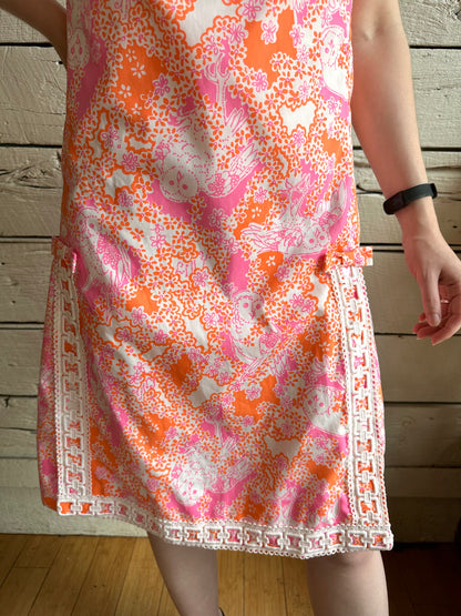 1960s Lilly Pulitzer owl print dress