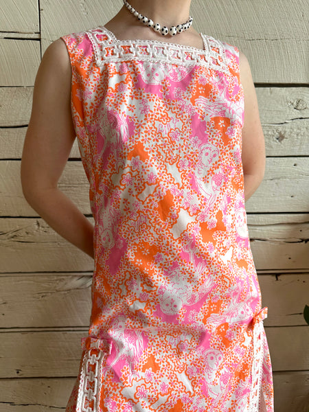 1960s Lilly Pulitzer owl print dress