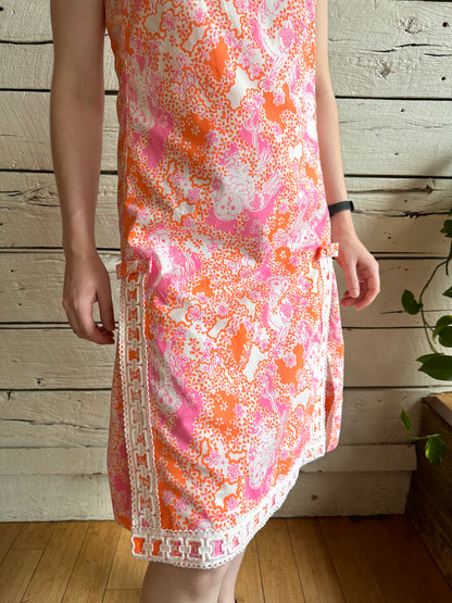 1960s Lilly Pulitzer owl print dress