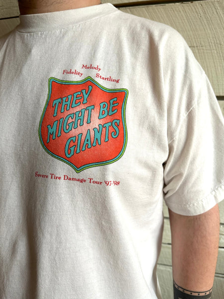 1990s They Might Be Giants Severe Tire Damage Tour t-shirt