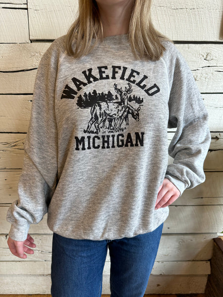 1980s Wakefield Michigan sweatshirt