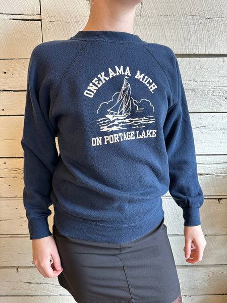 1980s Onekama Michigan sweatshirt