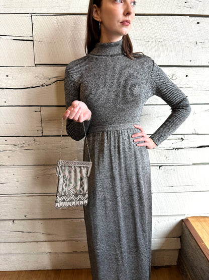 1920s patterned deco chainmail bag